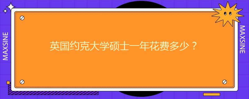 英国约克大学硕士一年花费多少?